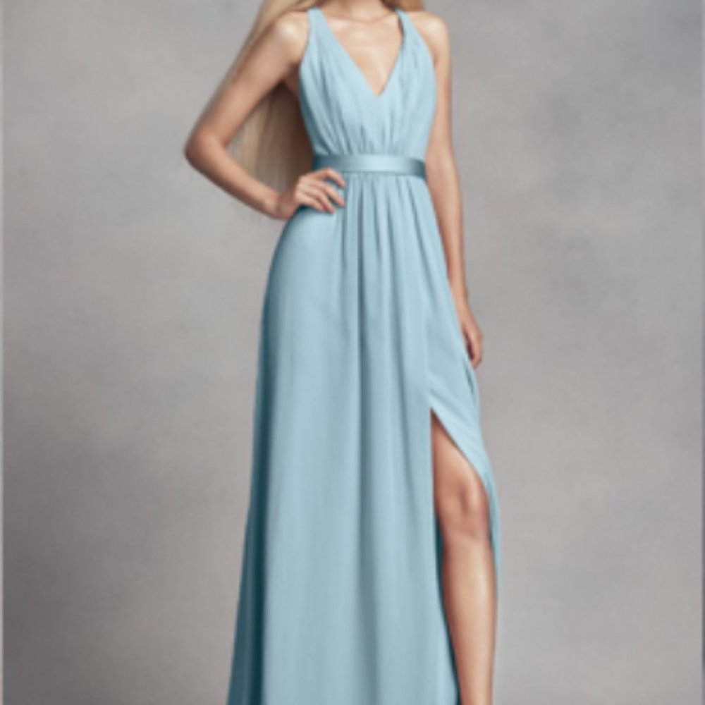 White by Vera Wang Bridesmaids Dress, Mist, Size 4